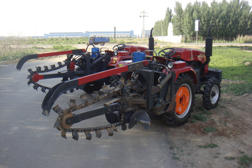 拖拉機鏈條式開溝機 拖拉機鏈條式開溝機